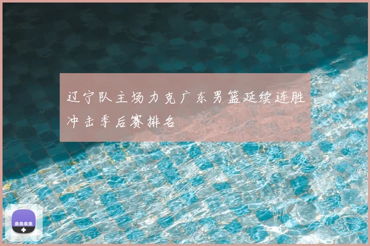 辽宁队主场力克广东男篮延续连胜冲击季后赛排名