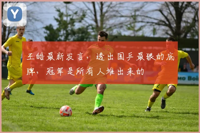 王皓最新发言，透出国乒最狠的底牌，冠军是所有人堆出来的
